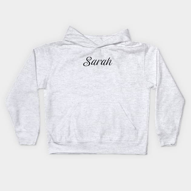 Name Sarah Kids Hoodie by gulden